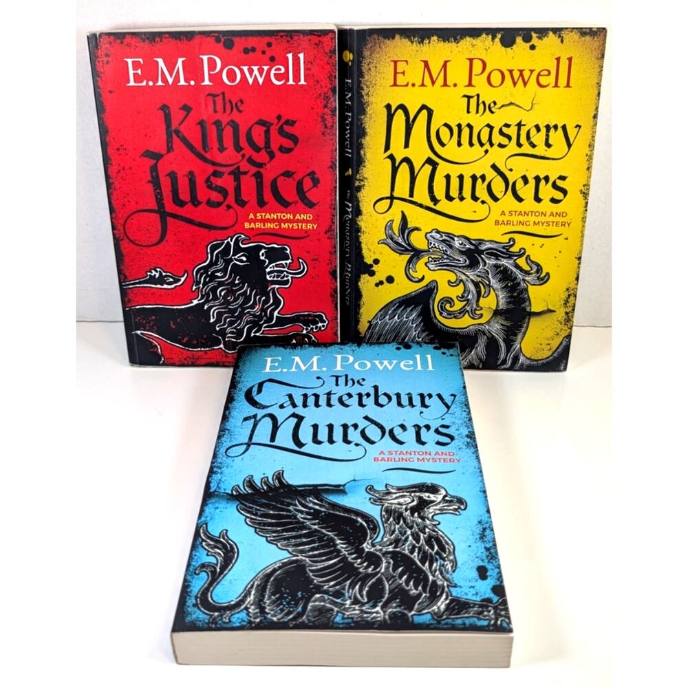 Complete Set STANTON and BARLING MYSTERY Books Series by E.M. Powell vol.1-3 PB